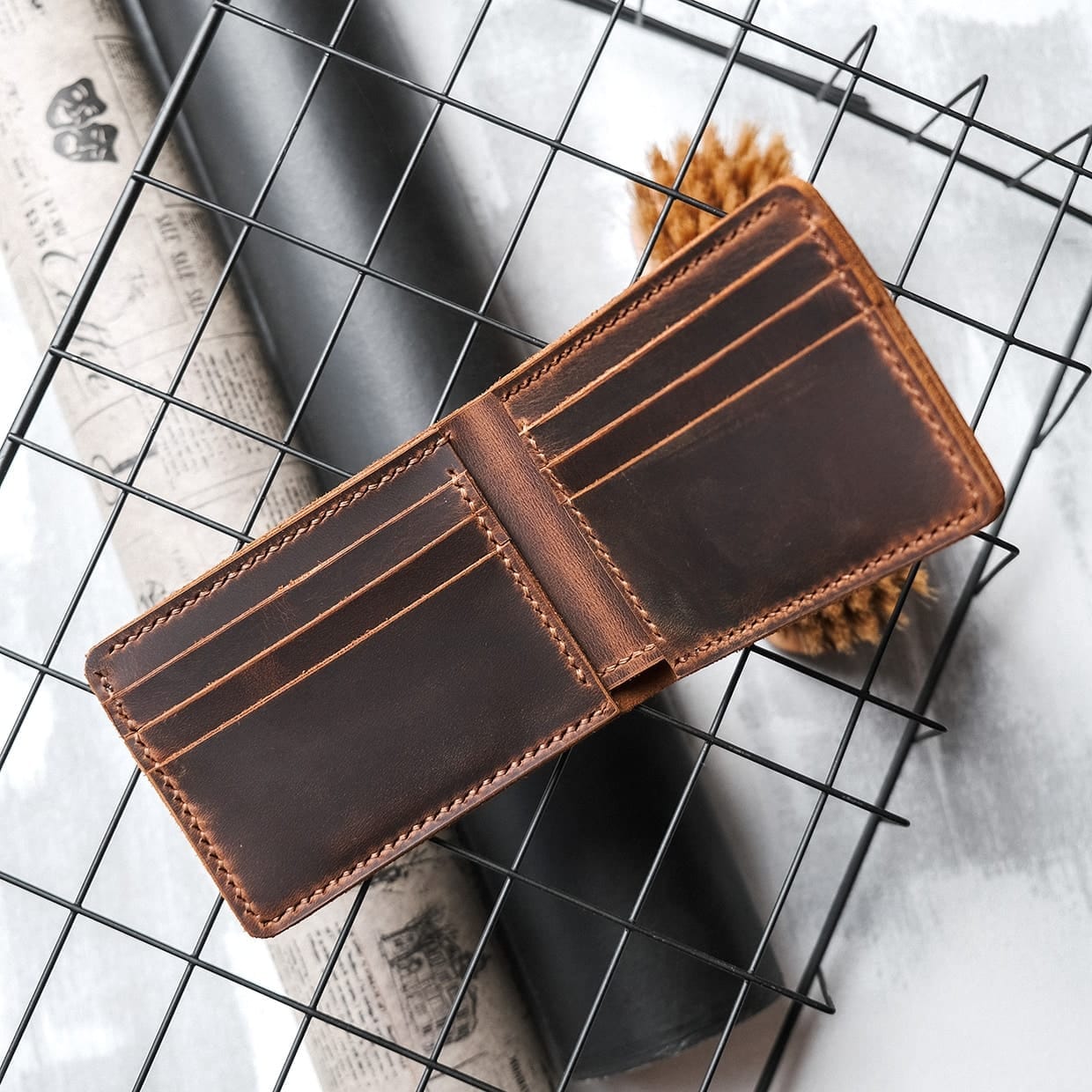klasikdericüzdan Hakiki Deri Classic Bifold Cüzdan - Görsel 1